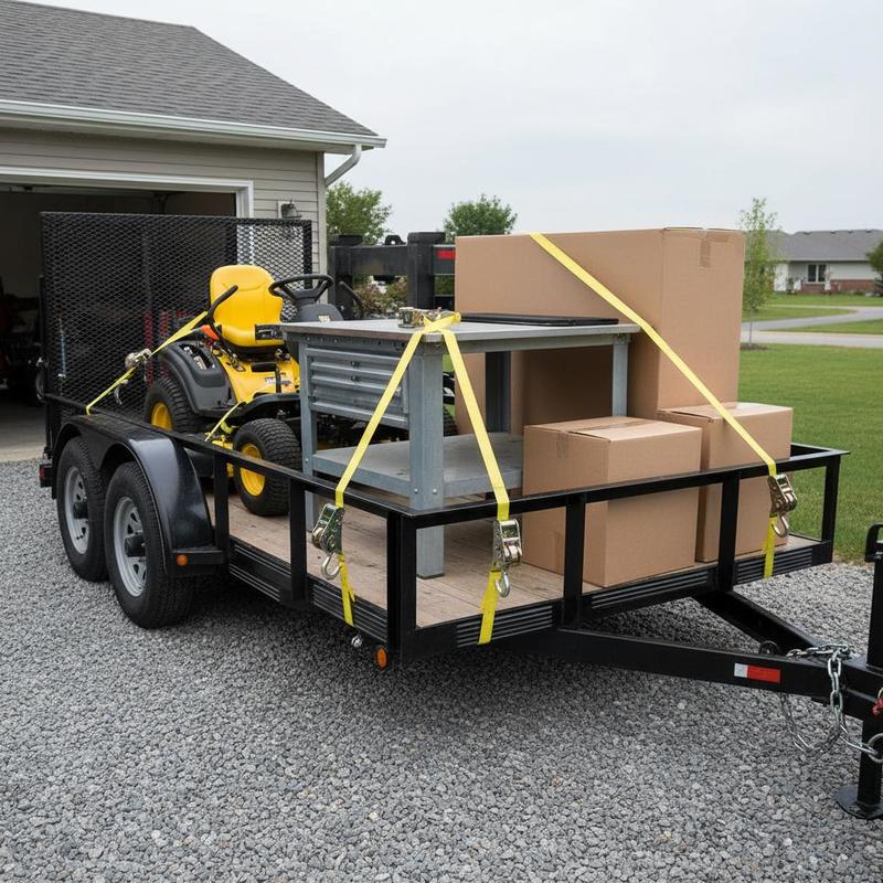 Heavy Equipment Hauling - Cargo Tensioner Belts 2