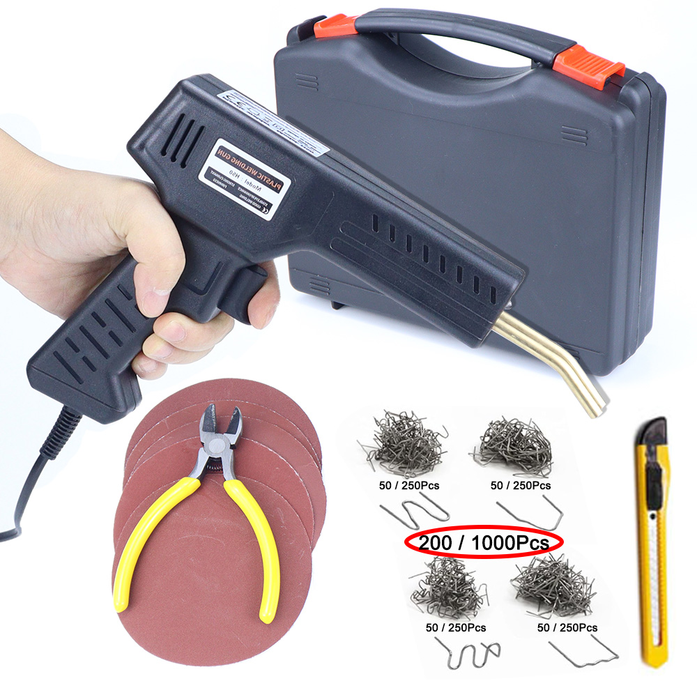 Portable Welding Generator - 50W Plastic Welder Kit, 1000/200PCS Staples,