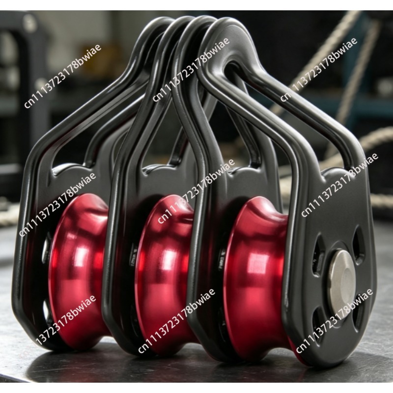 Heavy Equipment Transporter - three-pulley hoisting hook pulley group labor-saving