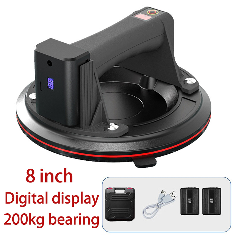 Heavy Equipment Glass - 8 Inch Electric Vacuum Suction Cup