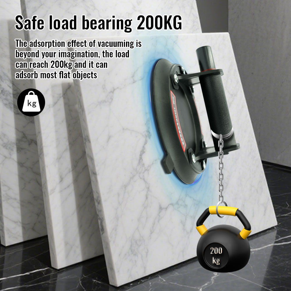 Heavy Equipment Glass - Vacuum Suction Cup 200kg Loading Capacity