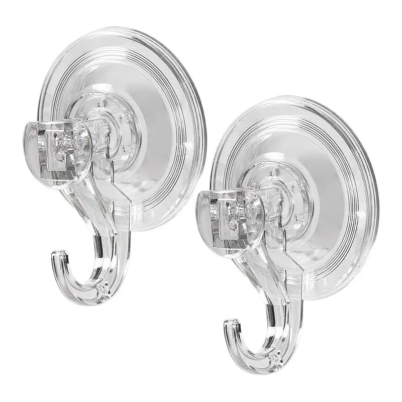 Heavy Equipment Glass - 10pcs Suction Cup Hooks, Clear Reusable