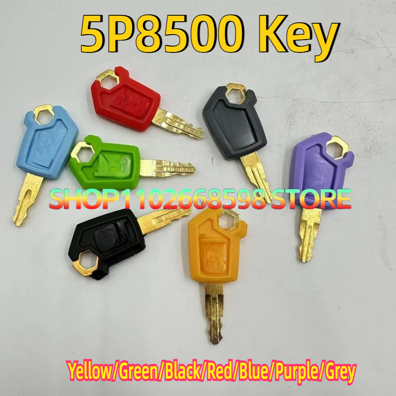 50PCS 5P8500 Keys Yellow/Green - огляд і ціна Heavy Equipment Yellow