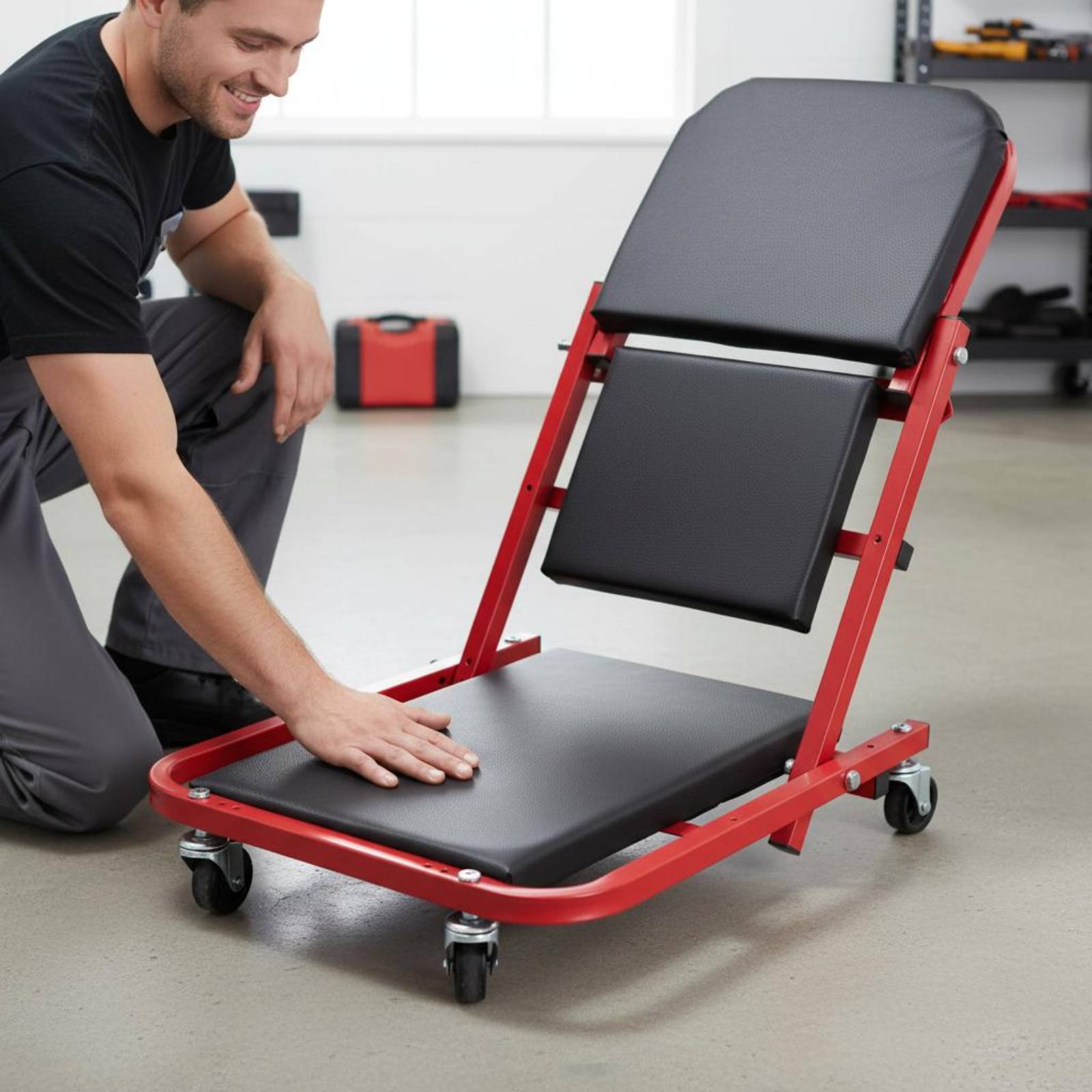 Folding Creeper Seat Foldable  - огляд і ціна Heavy Equipment Mechanic