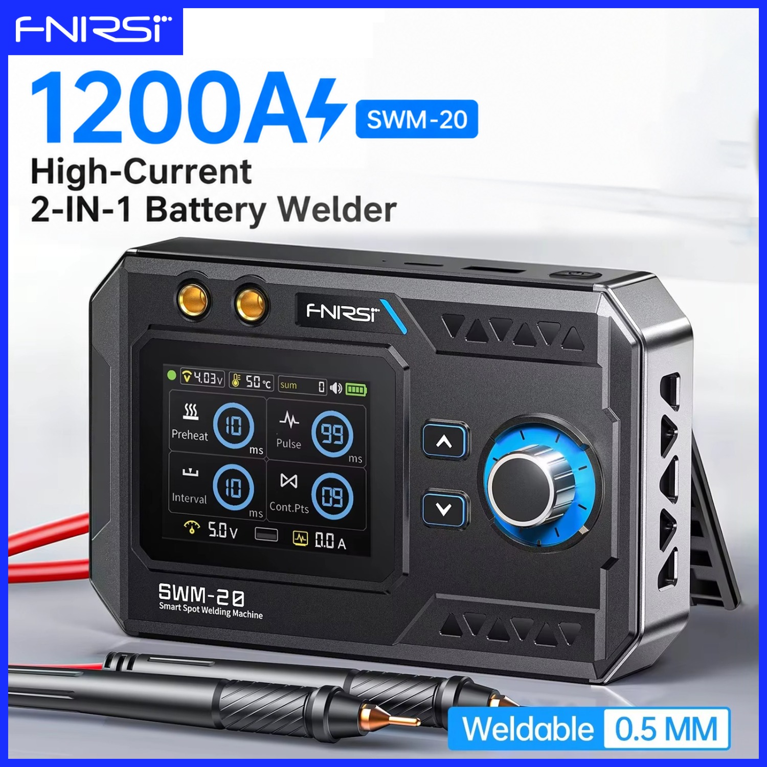 FNIRSI SWM-20 Double Pulse Bat - огляд і ціна Portable Welding Generator