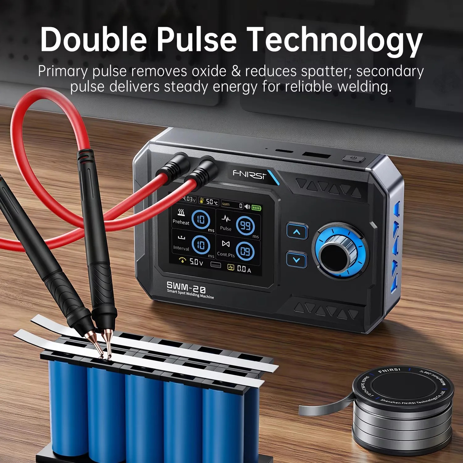 FNIRSI SWM-20 Double Pulse Bat - огляд і ціна Portable Welding Generator