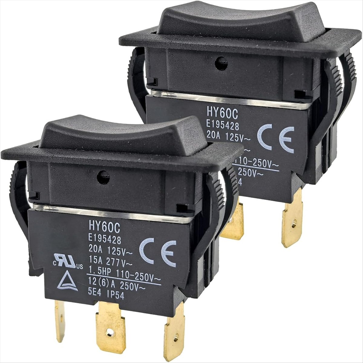 2 Pack HY60C 3-Pin Rocker Swit - огляд і ціна Heavy Equipment Mechanic
